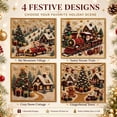 thumbnail image 3 of Clearance! Premium 3D Pearl Christmas Wall Art Kit, Luxury Flocked Canvas DIY Holiday Decor with Pearl Beads, Christmas Craft Gift for Adults (Train), 3 of 7