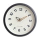 thumbnail image 5 of Reloj de pared nórdico silencioso de 10 pulgadas para dormitorio, oficina, cafetería y bar. Gris, 5 of 9