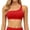 Red, variant on One Shoulder Sports Bras for Women Sleeveless One Strap Low Impact Asymmetrical Workout Yoga Tops Pink M