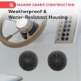 thumbnail image 4 of Bocinas Marinas Pyle Negro 6.5 Pulgadas Resistente al Agua 120 Watts Sistema Estéreo Exteriores 2 Ví, 4 of 7