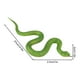 thumbnail image 3 of Serpiente de goma súper realista que ahuyenta a las aves. Serpiente falsa realista de TPR, adecuada para cobras de jardín, serpientes de cascabel, serpientes venenosas, etc., 3 of 5