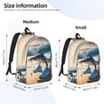 thumbnail image 3 of Leisure Canvas Backpacks Primary Secondary Rucksack Gifts Fashion Tralalero Tralala Backpacks For Daily Work Daypack Laptop Bookbags, 3 of 4