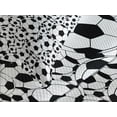 thumbnail image 4 of Ambesonne Soccer Quilted Bedspread Set 3 Pcs, Monochrome Balls Sport Theme, Queen Size, White Black, 4 of 5
