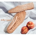 thumbnail image 6 of LUCKY STEP Jelly Mesh Ballet Flats Casual Comfort Clear Breathable Sandals,Beige,Womens, 6 of 10