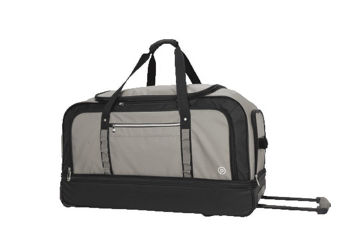 Travelers Club 30" Drop-Bottom Wheeled Travel Duffel Bag, Red - Walmart.com