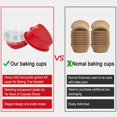 thumbnail image 5 of Trianu 30 Pcs Heart Shaped Cake Pans with Lids, Aluminum Mini Cake Pans, 3.4 oz/ 100ml Foil Disposable Flan Pan Cupcake Tins Baking Pan for Valentine's Mother's Day Party (Red), 5 of 9