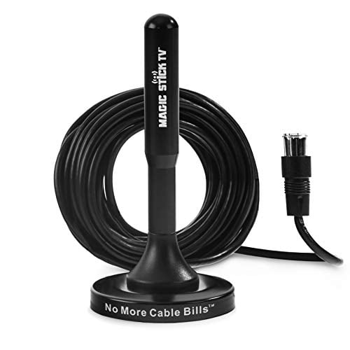 Magic Stick TV - MS-45MAX Multi-Directional TV Antenna - Clear TV Antenna as seen on TV - 4k 1080p HD TV Antennas (High Definition) - Omnidirectional Indoor or Outdoor TV Antenna - Long Rang