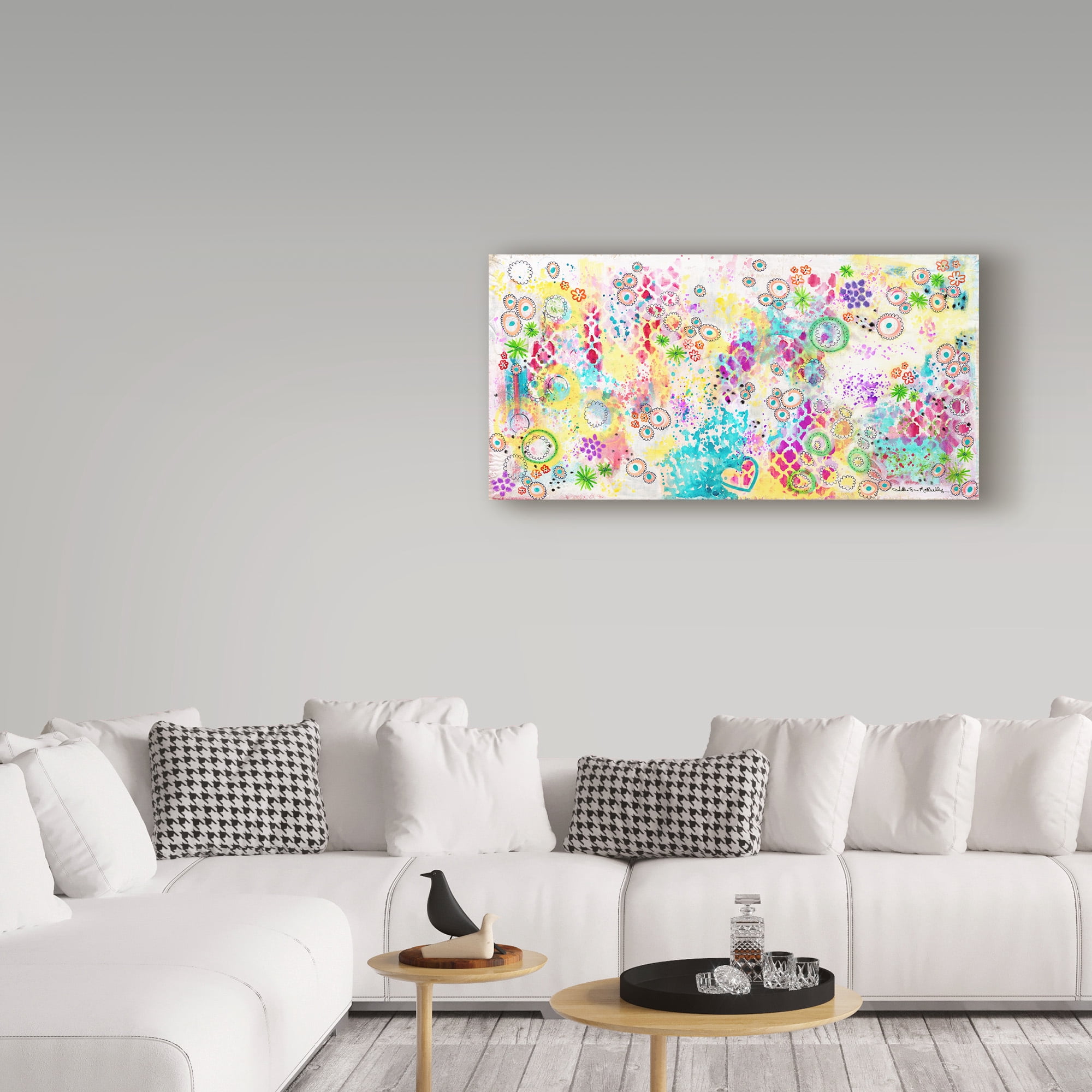 Trademark Fine Art 'Colorful Chaos - Jennifer' Canvas Art by Jennifer McCully