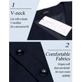 thumbnail image 6 of ETHAN Trajes Para Hombre Elegantes Casual Vest for Men Navy Blue Wedding Vest for Men S, 6 of 8