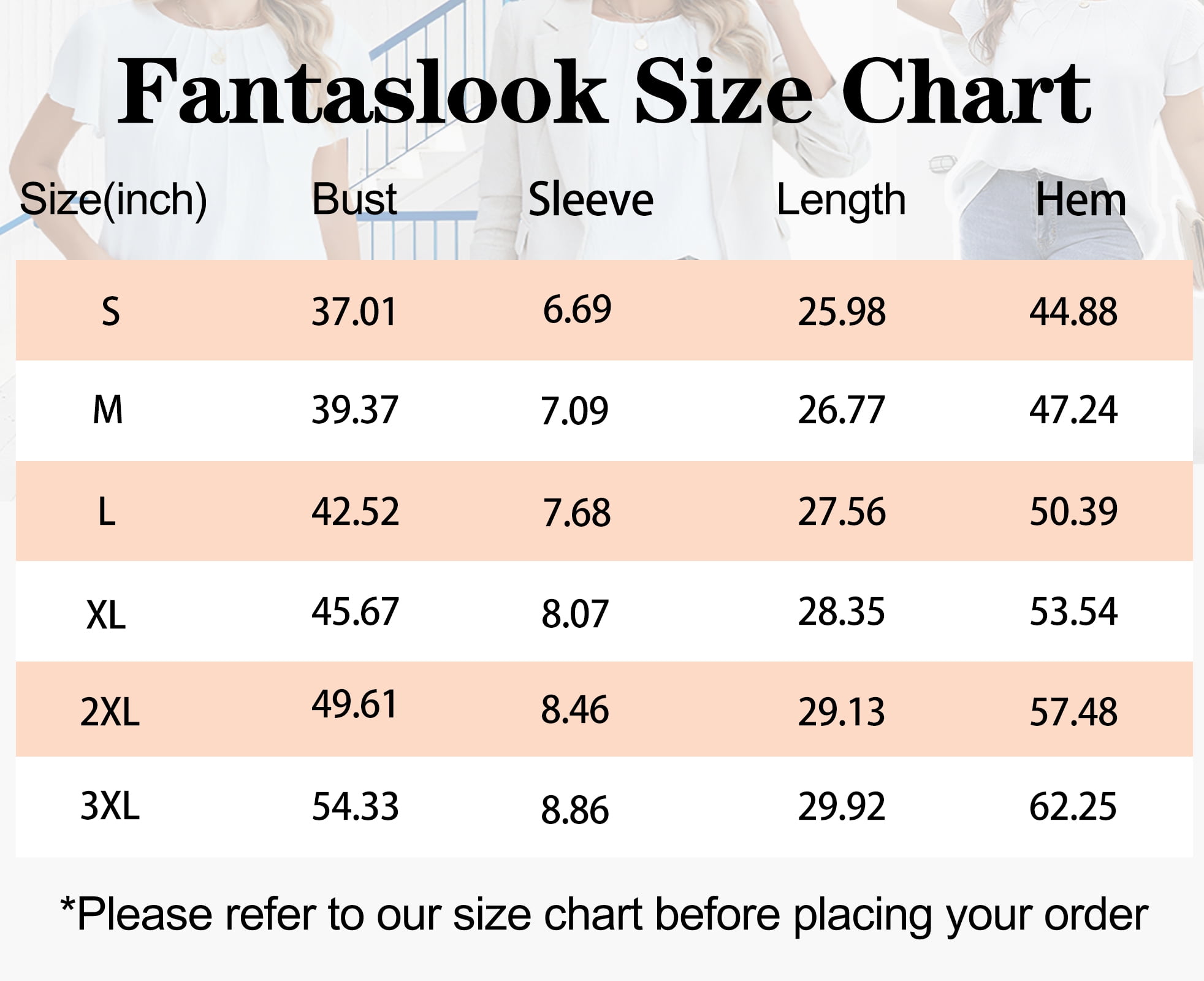 Fantaslook Pleated Blouses for Women Dressy Casual Tops Business Work Shirts Ruffle Sleeve Crew Neck Summer Outfits