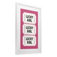 thumbnail image 3 of Stupell Industries Lucky Girl Ticket Stubs White Framed Print Under Glass, design by Lettered and Lined, 23 x 17, 3 of 10