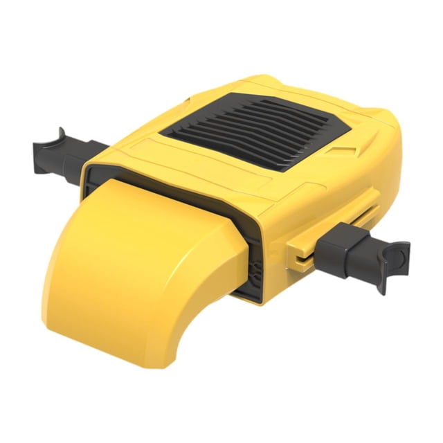 veasfak Car Back Seat Cooling Fan USB Accessories Multifunctional Adjustable Yellow