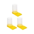 thumbnail image 1 of Dispensador de agua para alimentador de abejas, alimentador de entrada de abejas de plástico, equipo de apicultura, sistema de alimentación líquida (amarillo) (3 piezas), 1 of 5