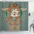 thumbnail image 1 of Ambesonne Llama Shower Curtain, Clothing Alpaca, 69"Wx70"L, Multicolor, 1 of 3