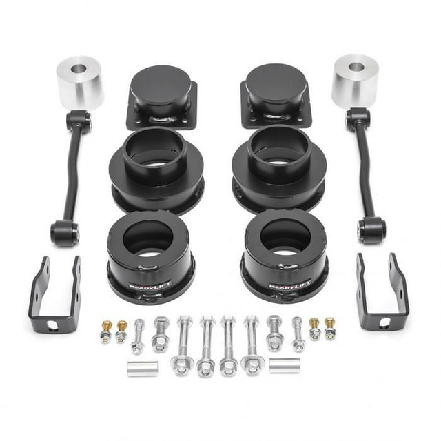 Fits 2020-2023 Jeep Gladiator JT ReadyLIFT Lift Kit Suspension 69-6025 SST; 2-1/2 Inch Front Lift; 2 Inch Rear Lift; Black Components