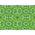 thumbnail image 1 of Ahgly Company Indoor Rectangle Patterned Emerald Green Area Rugs, 8' x 12', 1 of 6