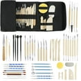 thumbnail image 1 of CNKOO 52Pcs Pottery Clay Sculpting Tool Double Sided Pottery Clay Modelling Tool Professional Portable Ceramic Clay Carving Tool with Storage Bag for Beginners Experts, 1 of 11