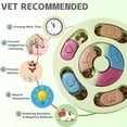 thumbnail image 3 of Juguetes de adiestramiento canino, dispositivo de terapia interactiva, comedero lento para perros, mejora del coeficiente intelectual canino, juego de adiestramiento canino (verde), 3 of 5