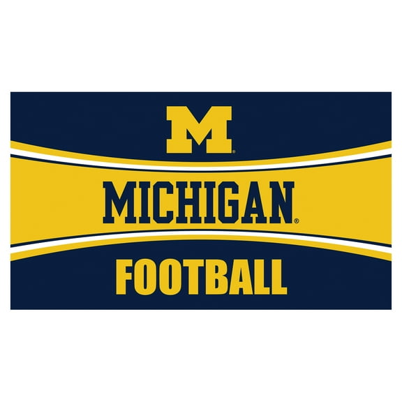 Michigan Wolverines 28" x 16" Football Trapper Door Mat