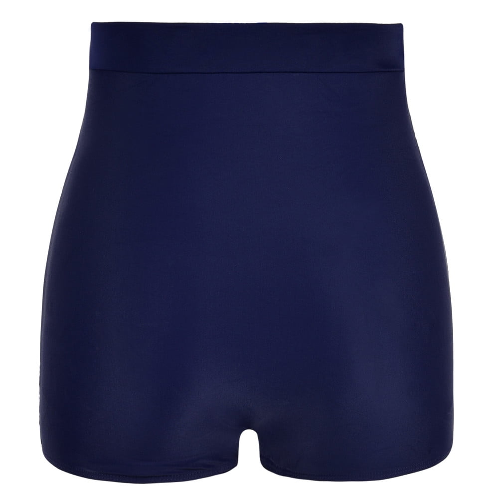Mycoco Women's Super High Waist Swim Shorts Shirred Tummy Control Swimwear Tankini Bikini Bottoms