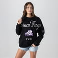 thumbnail image 3 of Women's Gameday Couture Black TCU Horned Frogs Oversized Legacy Club Black Label Premium Fleece Sweatshirt, 3 of 5