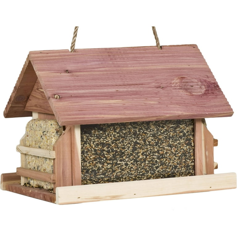Perky-Pet The Lodge Cedar Feeder - 8 lb Seed Capacity Perky-Pet The Lodge Cedar Feeder - 8 lb Seed Capacity