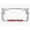Chrome/Red, variant on I'd Rather Be at The Beach Style Palm Tree Heavy Duty Metal License Plate Frame Personalise/Car Accessories Car Tag Holder Cover (Chrome/line Blue)