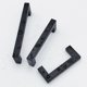 thumbnail image 1 of Juego de 10 tiradores de puerta de armario MACHAO acero inoxidable negro 128mm, 1 of 3