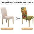 thumbnail image 7 of Set of 4 Artistic Paisley Bohemian Dining Chair Covers Vintage Floral Ethnic Retro Colorful Pattern Washable Polyester Stretch Slipcovers Removable Protector for Elegant Spaces, 7 of 7