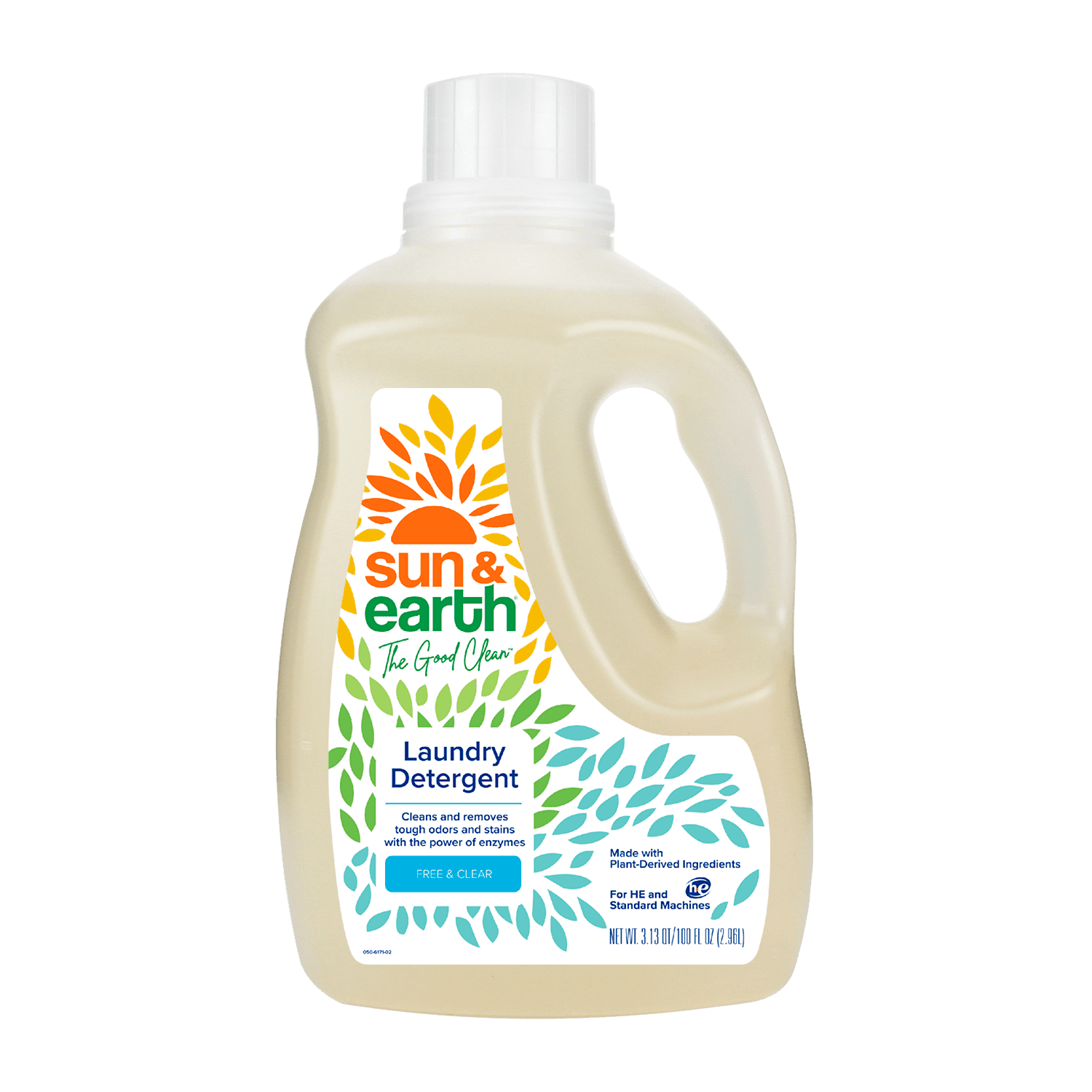 Sun and Earth Natural Laundry Detergent Unscented Case of 4 100