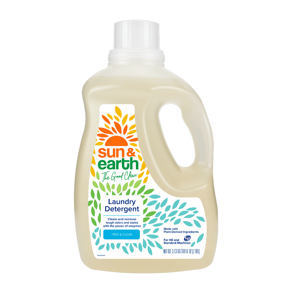 Sun and Earth Natural Laundry Detergent Unscented Case of 4 100