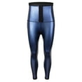 thumbnail image 6 of Men's Sports Tights Sweat Inducing Abdomen Waist Shaping Pants - PU Material, Straight Fit, Fitness/Yoga - Sauna Suit Effect, 6 of 6