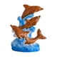 thumbnail image 2 of Figura de delfín de resina, escultura de animal marino, adorno costero de escritorio para sala de estar marrón, 2 of 9