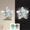 thumbnail image 4 of Star Night Light Auto On/Off Plug-in Wall Light with Light Sensor Warm White LED for Home Party Snowman with Flowers Bird, 4 of 6