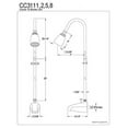 thumbnail image 2 of KINGSTON Unité de Conversion de Douche en Laiton CC3111, Chrome Poli, 61 Pouces, 2 of 2