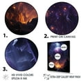 thumbnail image 3 of Designart "Dreaming Landscape Of Orbital Overture I" Abstract Landscape Floater Framed Wall Decor, 3 of 5