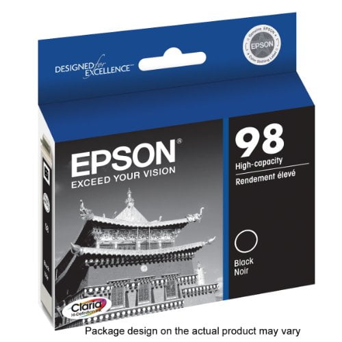 Epson EPST098120 High-Capacity Ink Cartridge, Compatible