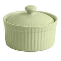 ACDANC Ceramic Baking Bowl | Small Oven-Safe Dessert Cup | Porcelain Ramekin with Lid | Multicolor | Ideal for Pudding,Creme Brulee,Dips,Mini Dishes | 1 Piece