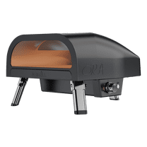 Nexgrill Ora 16" Portable Tabletop Propane Pizza Oven, 24,000BTUs, Portable Gas Pizza Cooker with Foldable Legs, Auto Rotating Cordierite Pizza Stone - 820-0088