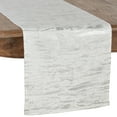 thumbnail image 3 of Saro Lifestyle Distressed Foil Metallic Design Cotton Table Runner, 3 of 5