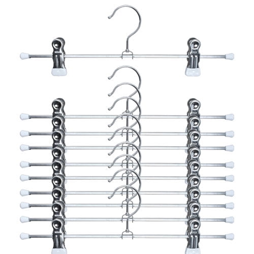 Mawa Pant Non-Slip Hanger with Clips (Set of 10)