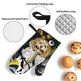 thumbnail image 4 of Ghost Pumpkin Oven Mitts and Pot Holders Sets Baking Sets for Kitchen Bbq Gloves Heat Resistant Cooking Cat Eye Night 4 Pieces, 4 of 8