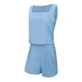 thumbnail image 4 of MKLEKYY Pantalones Cortos Deportivos Para Mujer Conjuntos De 2 Piezas Para Mujer Conjuntos A Juego Pantalones Cortos De Dos Piezas Tops Cortos Conjunto De Ropa De Moda, 4 of 4