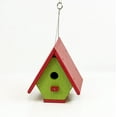 thumbnail image 7 of Outdoor Leisure Products Model GM30RL Wren Bird House Made of High Density Poly Resin in Bright Red and Lime, 7 of 7