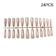 thumbnail image 4 of Seitruly 24 piezas de uñas postizas, diseño de ataúd, elegantes puntas de uñas artificiales largas Type7 NO7, 4 of 6