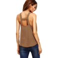 thumbnail image 2 of Women's Deep V Neck Cut Out Back Sleeveless Blouse Tank Top, 2 of 4