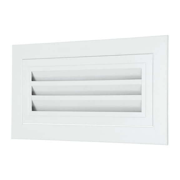 Uxcell 6" x 14" Aluminum Gable Vent, 1Pcs Return Grille Gable Louver Air Vent with Screen Mesh Filter Removable Door for Sidewall Wall Ceiling Floor Attic Shed HVAC System, White