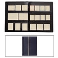 thumbnail image 4 of Álbum de sellos 10 hojas (20 páginas) Recolección de sellos Soporte de páginas de sellos Carpeta protectora de páginas Libros Álbum de sellos Libro de existencias Coleccionistas de Azul Sunnimix Carpeta de álbum de sellos, 4 of 8