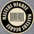 thumbnail image 3 of CafePress - Masters Degree Priceless Bar Code - Pullover Hoodie, Classic & Comfortable Hooded Sweatshirt, 3 of 4