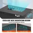 thumbnail image 3 of 12U Wall Mount Network Server Cabinet 15.5 Deep Server Rack Cabinet 200 Lbs Max Ground Mounted Load Capacity with Locking Glass Door Side Panels for IT Equipment & A/V Devices, 3 of 6